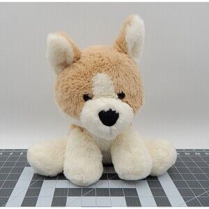 Spark Create Imagine Corgi Puppy Plush Dog 10 Inch Stuffed Animal White Tan